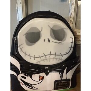 2023 Disney Parks Loungefly Jack Skellington NBC Lenticular Mini Backpack-BNWT